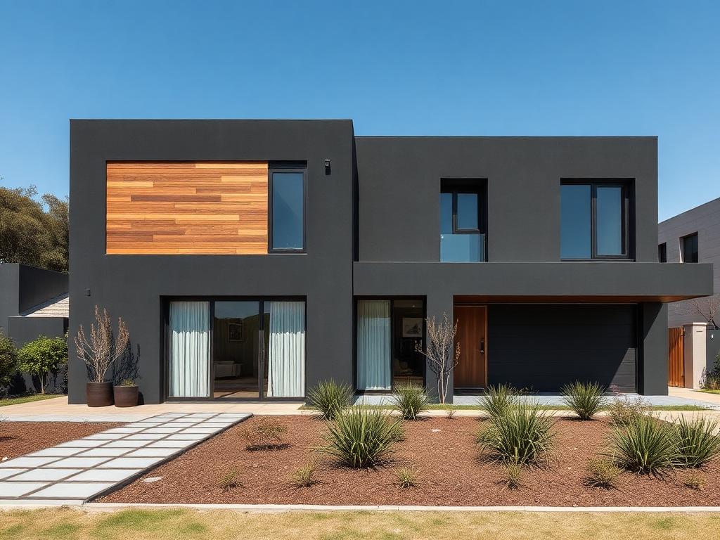 Completed modern 4-room precast house